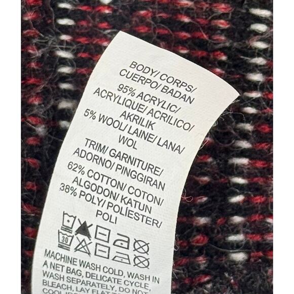 Lucky Brand Asymmetrical Wool Blend Sweater Jacket, Size XL - Picture 7 of 7